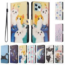 Cat Flower Wallet Cover Case For Blackview Oukitel Doogee Sharp Fuji Umidigi picture