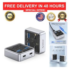 ORICO 4-Port USB 3.2 Hub 10Gbps Splitter 2 USB-A 2 USB-C Zinc Alloy picture