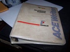 Vintage Rare Franklin AceWriter Software in Original Binder - New Old Stock picture