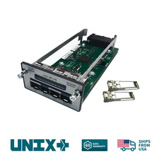 Genuine Cisco C3KX-NM-10G 4 Port 2x 10GB SFP+ 2x 1GB SFP w/ 2x 10GB Optics picture