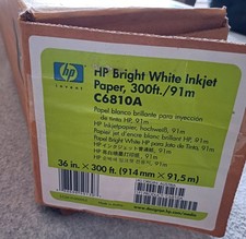 HP C6810A Bright White Matte Inkjet Paper Roll – 36