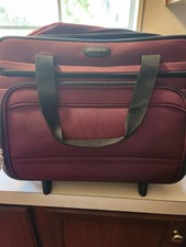 Samsonite Dkx Wheeled Tote Burgundy. In very good rarely used condition. picture