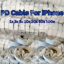 Wholesale Lot Fast Charger PD USB C/Type-C Cable For iPhone 14 13 12 11 XS XR 8 picture