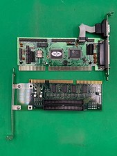 Lot of 2 Vintage ISA Cards Multi I/O Controller & 2-Slot ISA Riser TC picture