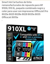 4pk 910XL Ink Cartridges for HP OfficeJet Pro 8010e 8020e 8022e 8025e 8028e picture