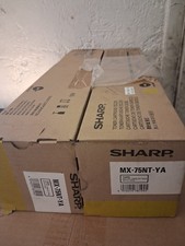 Lot of 2 Sharp OEM MX-75NT Yellow Toner Cartridge  MX6420N 6500 6580 7040 7500 picture