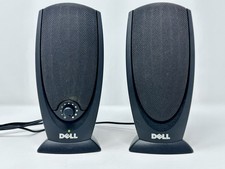 Dell A215 Wired Computer Speakers 2.0 Stereo 3.5mm w/ AC Adapter Tested Works picture