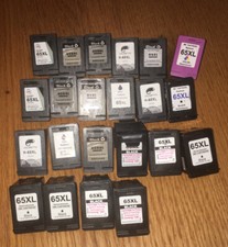 22 (1 Color ) EMPTY Cartridge HP 65 BLACK Ink  For Refill NOT VIRGIN picture
