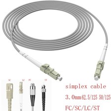 150M Armored Simplex Multimode Fiber Patch Cord SC LC FC ST UPC Indoor Cable picture
