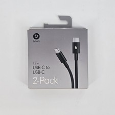 Beats USB-C to USB-C Woven Cables (1.5 m) - Bolt Black (2pk) - Open Box picture