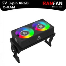 Alseye RAM Cooling Fan Ram Memory Cooler with Dual 60mm PWM 1500-4000RPM 5V ARGB picture