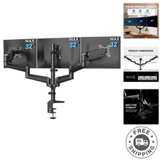 Alloy Steel Triple Monitor Mount - Maximize Your Workspace Comfortably picture