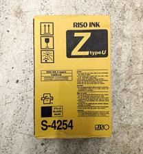 RISO Genuine OEM Z Type U Black Ink Cartridge S-4254 - 2 Pack picture