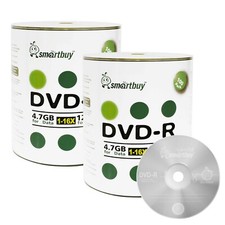 200 Smartbuy 16X DVD-R 4.7GB Logo Top Non Printable Blank Recording Disc picture