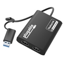 USB-C & USB-A Dual 4K HDMI Adapter with DisplayLink picture