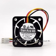 1PCS San Ace 40 Sanyo 109P0424H7D16 DC24V 0.08A CNC Machine Tool Inverter Fan picture