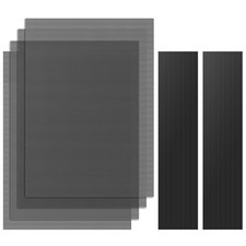 MoKo 400x300mm DIY PC Case Dust Mesh Filter, [4 4 x 400*300mm-1mm hole, Black picture
