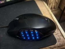 Logitech G600 Wired USB Gaming Mouse Black 20 Buttons 8200 DPI Programmable picture
