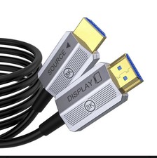 8K Fiber Optic HDMI to HDMI Cable Unidirectional 100 ft Black picture