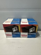 Lot 2 Office Depot 2HD IBM 25 Formatted 3.5 Floppy Disks Diskettes 1.44 MB NEW picture