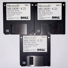 Microsoft MS-DOS 6.21 Installation 3.5