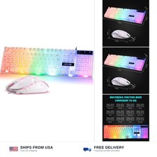 CHONCHOW RGB Gaming Keyboard and Mouse Combo,USB Wired Light Up Keyboard, Rai... picture