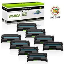 8PC 148A High Yield Toner no Chip 2900 Pages Compatible HP W1480A 4001 4101 picture