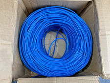 C2G Cat6 Bulk Unshielded Ethernet Network Cable Solid Conductors 1000 Feet, Blue picture