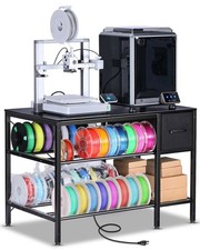 Multi-Functional 3D Printer Stand with Built-In Power Strip & Storage Solutions picture