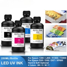 4×250ML UV Ink For Epson 1390 L800 L1800 L805 R1800 R1900 UV DTF Printer picture