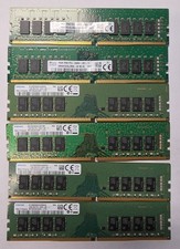 Lot of 6 Mixed Brands 16GB Desktop RAM 2666V-4 Samsung and 2 SK Hynix Sticks. picture