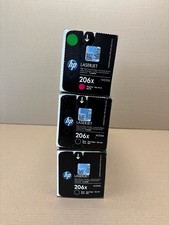 3 New Genuine HP 206X M255,M282,M283 Magenta & Black Toners W2110X, W2113X picture