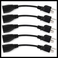 Copper 6-Inch Power Extension Cable - 18 AWG Outlet Saver for Household Use picture