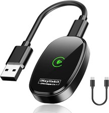 iHeylinkit 2025 Wireless CarPlay Adapter Wired to Wireless iOS/Android Auto Plug picture