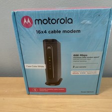 Motorola MB7420 Cable Modem 16x4 New Sealed NIP 686 MBPS WHITE CASE picture
