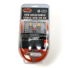 Geek Squad GS-6UAB 6ft USB A-B Gold Cable 24K Gold Plated NEW SEALED Vintage picture