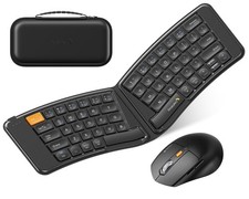 XKM03 Ergonomic Foldable Keyboard Mouse for Business and Travel picture