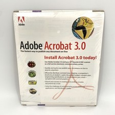Vintage Adobe Acrobat 3.0 Software Macintosh C6264-15601      New Factory Sealed picture