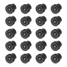 20pcs DC5521 Power Jack, 30V 0.5A 14x14x18mm 3 Pin, Black picture