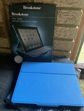 NEW NIP VTG Brookstone Clip Case iPad Tablet 2 NEW Sky blue picture