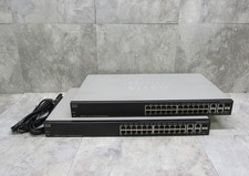 Lot of 2 Cisco SF300-24P 24-Port 10/100 PoE Managed Switch picture
