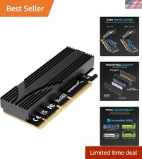 Gen5 PCIe x16 Adapter Card for M.2 NVMe SSD - 16GBps Speed, Tool-Free Install picture