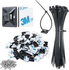 100pcs Cable Tie Mounts with 8
