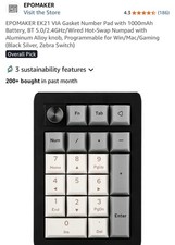 EPOMAKER EK21 VIA Wireless Bluetooth 2.4GHz Hot-Swap RGB Programmable Keypad picture