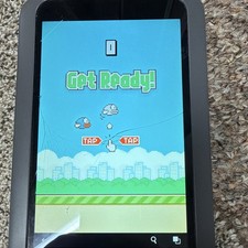 USED NOOK WITH FB 7in Tablet 8GB Gray CRACKED SCREEN FULLY FUNTIONAL picture