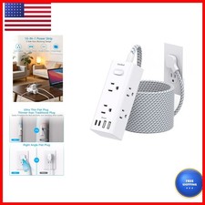 One Beat OB6W3C Flat Plug Extension Cord 25Ft Surge Protector Power Strip picture