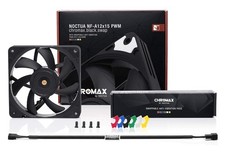NEW Noctua NF-A12x15 PWM chromax.Black.swap, Quiet Slim Fan, 4-Pin 120x15mm picture