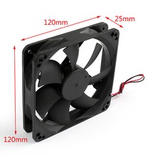 DC Brushless Cooling PC Computer Fan 12V 12025s 120x120x25mm 0.2A 2 Pin Wire lot picture