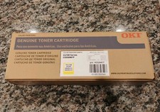 GENUINE FACTORY SEALED OKI 43324417 Yellow Toner Cartridge C6100 C5550MFP  picture