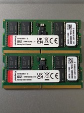 Kingston 64GB 2x32GB DDR5-4800 SODIMM Laptop RAM KVR48S40BD8-32 picture